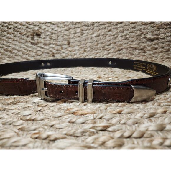 Zep-Pro Alabama Crimson Tide Men's Collegiate Croc Leather Belt Size 42 - Picture 5 of 7